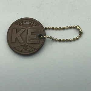 Vintage KE Kuhlman Electric Transformer Advertising FOB Keychain Rare // - Picture 1 of 12