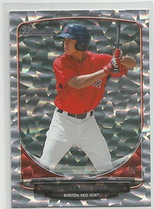 Bryan Hudson Boston Red Sox 2013 Bowman Draft Silver Ice