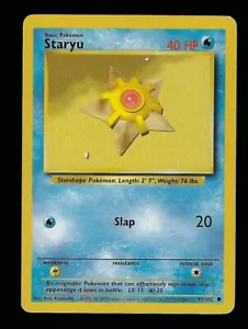 1999 Pokemon illimitato 65 Staryu - Foto 1 di 2