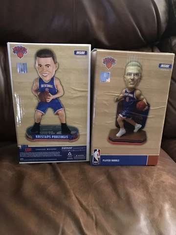 Kristaps Porzingis 2 Lot Name/Number & Headliner Bobbleheads Cover