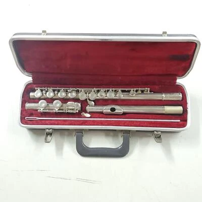 ​Vtg Bundy Selmer Serial# 88121 Flute Hard Case Cleaning Rod Silver Plated? Bras - Image 1 of 4