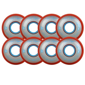 Labeda Roller Hockey Ruedas Pinza Pegamento X-Soft 74A Rojo 59mm - Juego de 8 - Imagen 1 de 2
