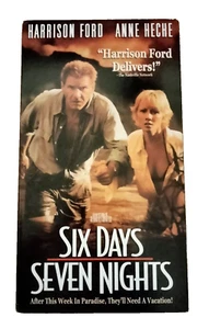 Six Days Seven Nights-VHS-Harrison Ford/Anne Heche - Picture 1 of 3