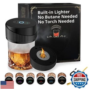 Electric Whiskey Smoker Kit with 6 Wood Chips, Smoker for Old Fashioned Cockt - Picture 1 of 5