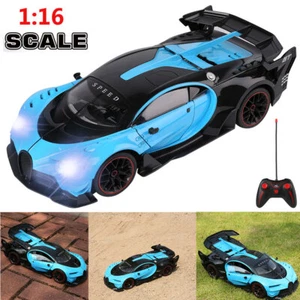 1:16 Electric RC Remote Control High Speed Racing Car w/ Sounds Lights Kids Toy - Picture 1 of 16