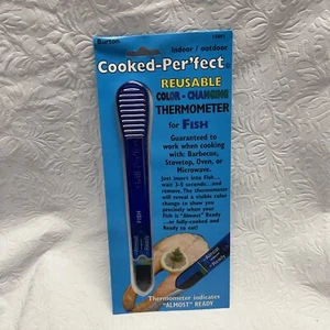 New Burton Cooked Perfect Color Changing Thermometer Fish Blue 15091 - Picture 1 of 2
