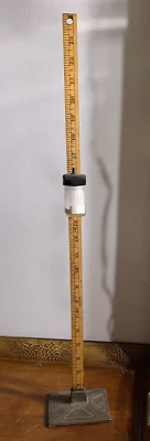 Vintage Hem Ruler with Cast Iron Base Marked C.N. CO. INC. Chalk Marker USA Made - Image 1 of 4