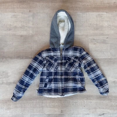 Sudadera con Capucha Silver Point Invierno Cálida Juvenil S/4 Vintage Azul A Cuadros Foto 1 de 4