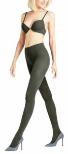 Falke Womens Softmerino Tights - Military Green - Picture 1 of 4