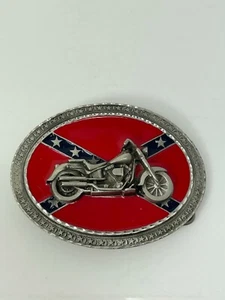 Vintage Legends West Belt Buckle Motorcycle Stars And Bars 2002 USA - Picture 1 of 3