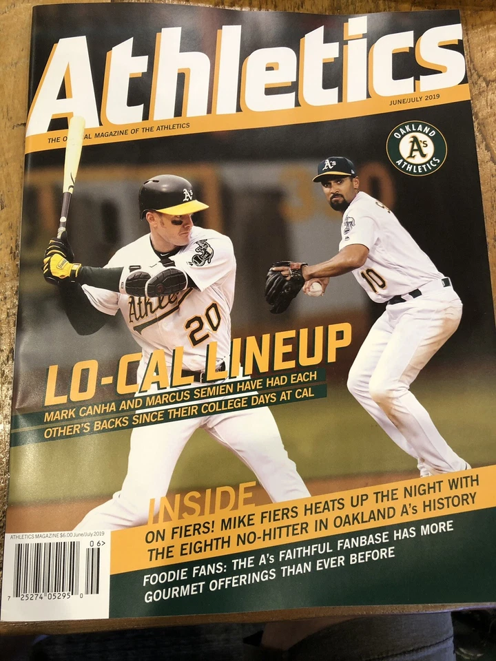 Oakland A’s June/July 2019 Stadium Program Magazine SGA Athletics Semien 19’ - Image 1 of 1
