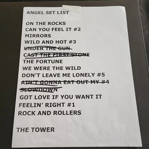 Angel Band 2022 Original Setliste von der Bühne! - Bild 1 von 1