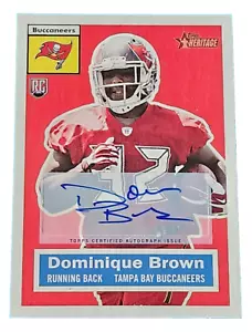 Tarjeta automática de novato Dominique Brown 2015 Heritage #90 - Imagen 1 de 1