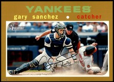 Gary Sanchez 2020 Topps Heritage 5x7 Gold #5 /10 Yankees