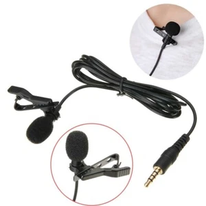 Portable Microphone Clip on Omnidirectional Lavalier Lapel Condenser Mic - Picture 1 of 10