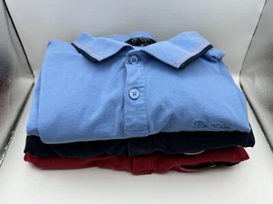 Ben Sherman Polo Shirt Lot - Size Large - Blue & Red - Picture 1 of 12