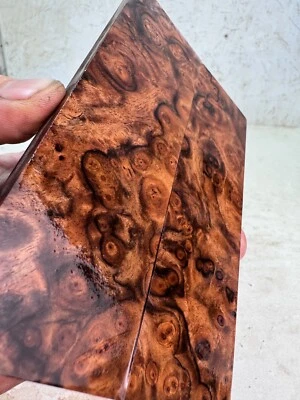 Escalas de cuchillo estabilizadas de nogal turco Burl | Figura Premium | STW 101 Foto 1 de 4