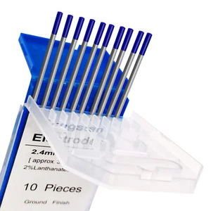 WL20 Tungsten Electrodes 2% Lanthanated 3/32"X7" Blue TIG Welding Rod 10pc/Pack - Picture 1 of 6