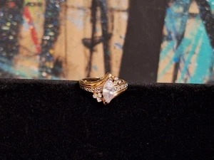 SETA Ring goldfarben, klare unbekannte Steine - Bild 1 von 9