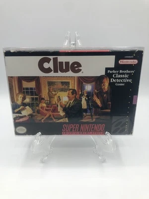 Clue (Super Nintendo Entertainment System, 1992) SNES Complete CIB W/ Manual - Image 1 of 4