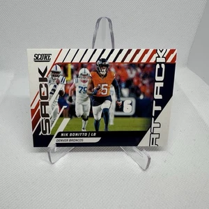 Fútbol americano Panini Score 2025 Nik Bonitto #1 Sack Attack Denver Broncos - Imagen 1 de 1
