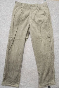 100% Pure Stuff Herren Cordhose grün Größe 36 Plissee & Bündchen - Bild 1 von 7