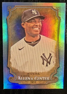 Mariano Rivera 2024 Topps Allen & Ginter Hot Box Foil SP #247 Yankees Salón de la fama Foto 1 de 2