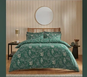 Christy Japanese Maple KING SIZE  Duvet Set - 200tc  New. Green + 2 pillowcases - Picture 1 of 2