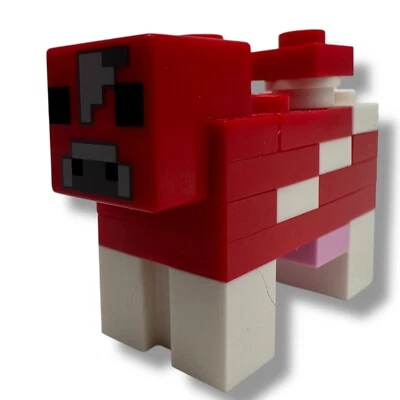 Lego Minecraft Mooshroom Minifigure Red Collectible Action Figure - Image 1 of 2