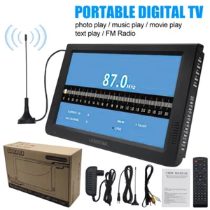 10" Digital Television Car Portable HD TV 1080P TFT LED DVB-T2 12V Player MP4MP3 - Picture 1 of 14