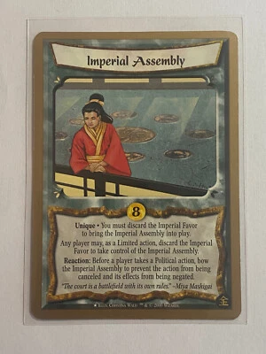 Imperial Assembly-Legend of the Five Rings ccg (l5r)-Promo-Gold-2000 - Image 1 of 2