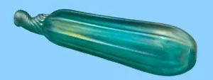 Handcrafted Iridescent Glass Cucumber Sculpture signed HAT H A Thomas - Picture 1 of 5
