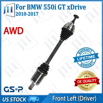 Eje CV conductor delantero izquierdo original para BMW 550i 535i GT xDrive 750i 2010-17 AWD Foto 1 de 4