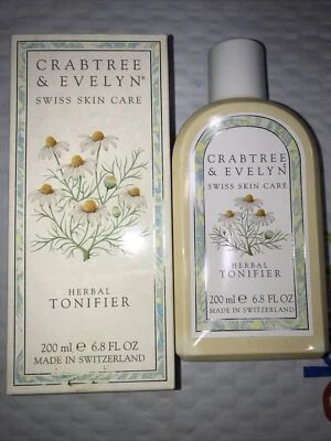Crabtree & Evelyn Swiss Skin Care HERBAL TONIFIER VINTAGE 6.8 oz Bottle NIB - Image 1 of 4