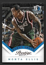 2013-14 Prestige Bonus Shots Red #146 Monta Ellis Dallas Mavericks
