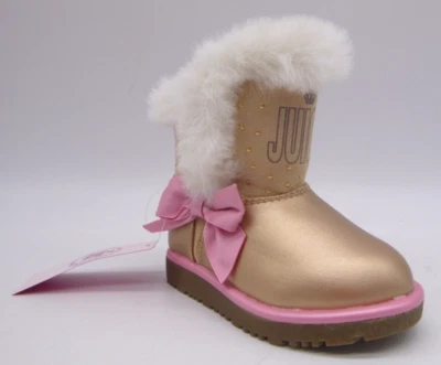 Juicy By Juicy Couture Lil Perris Toddler Gold Boots Size 5 NWOB - Image 1 of 4