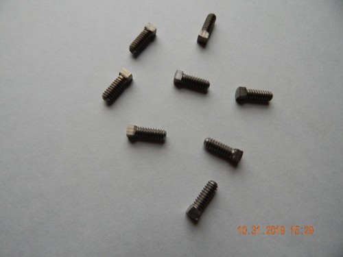 10 Viti Senza Testa Acciaio Inox 18-8 – Quadrato 1/4-20 X 3/8 Punta A Coppa – Nuove