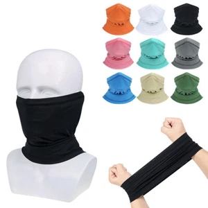 Máscara facial pasamontañas bufanda cuello gaitera cubierta protector solar pañuelo ropa para la cabeza bufanda EE. UU. - Imagen 1 de 27
