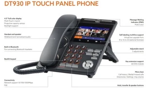 NEC DT930 VOIP Touch Panel BUSINESS OFFICE IP PHONE (NEW) - Picture 1 of 12