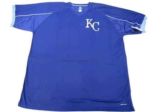 Kansas City Royals Mens Sizes 2XL-3XL-4XL-5XL-6XL-Tall Majestic Coolbase Shirt Cover