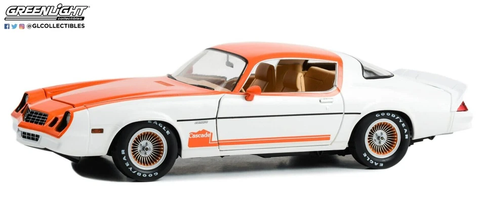 Greenlight 13657 Chevrolet - Camaro Cascade Edition Coupe 1979 - White Orange -