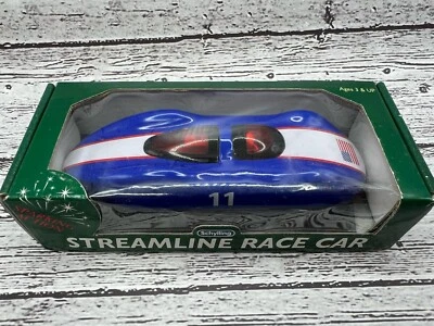 Гоночный автомобиль Schylling Streamline синий No11 с искрящимся американским флагом - Изображение 1 из 4