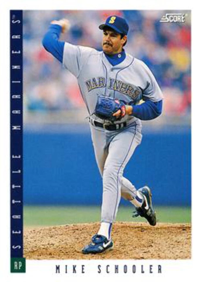 #544 Mike Schooler - Seattle Mariners - 1993 Score Baseball - Image 1 of 1