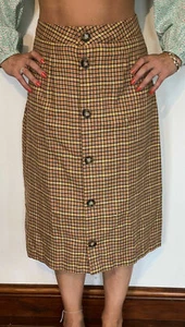 Falda a cuadros Influence Midi Tartan talla 6 8 y 12 botones Falda Midi Nueva MC87 - Imagen 1 de 8