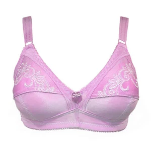 Trifolium Everyday Bra Total Support Non Wired No padded pad soft Pink 3494 - Picture 1 of 1