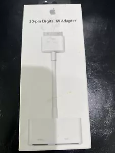 Apple 30-Pin Digital AV Adapter White MD098AM/A HDMI-compatible iPhone 4/4s New - Picture 1 of 4