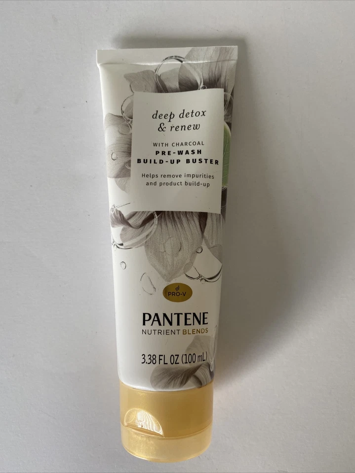 2x Pantene Nutrient Blends Deep Detox & Repre Wash Build up Buster Charcoal