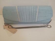 powder blue clutch bag