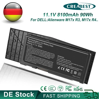 11,1V 7XC9N,CN-07XC9N,BTYVOY1,BTYV0Y1 Akku Für Dell Alienware M17x R3,M17x R4 - Bild 1 von 4