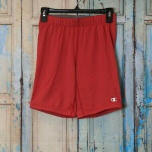 Champion Double Dry Youth Size Medium Shorts Red Elastic Waist And Legs